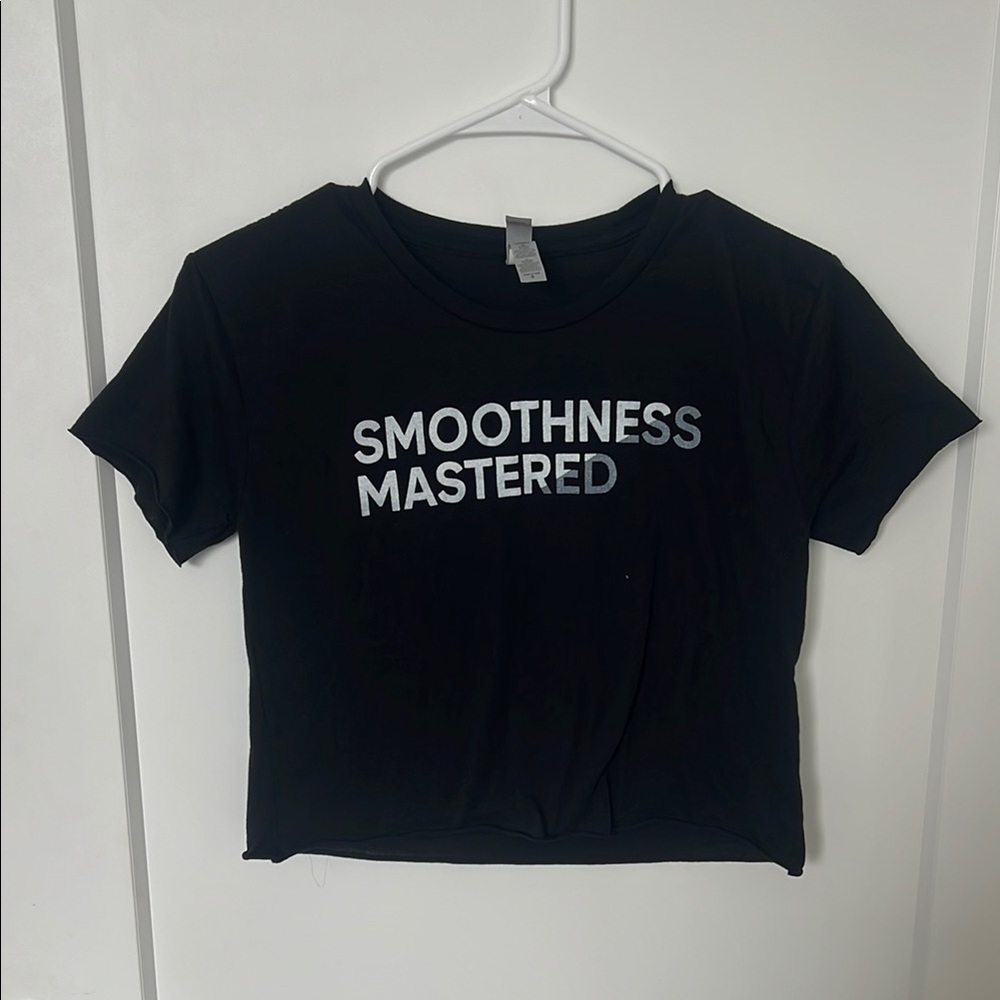 Next Level Apparel Black Crop T-Shirt